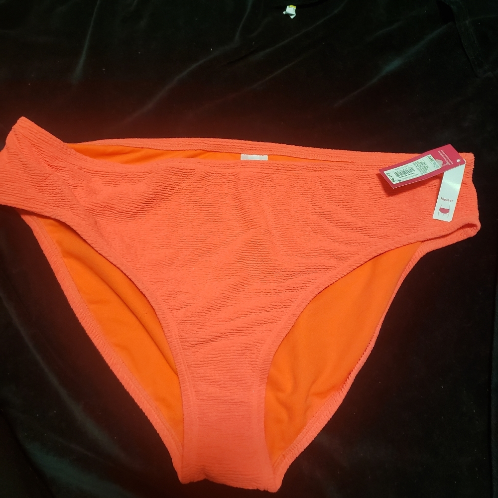Women's Coral Hipster Bikini Bottom 👙